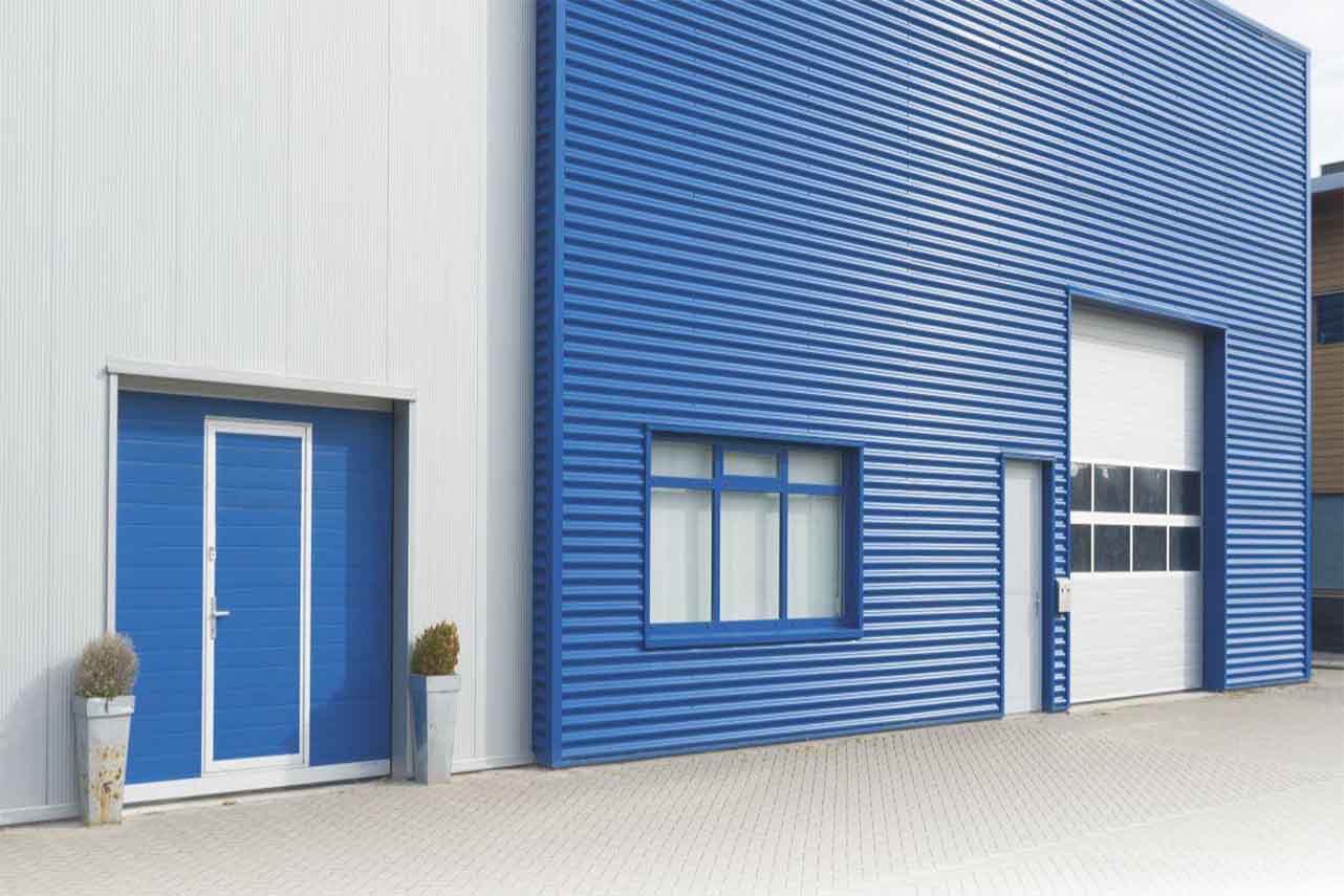 METAL GARDEN Woodgrain L porte industrielle 6000 mm isolée
