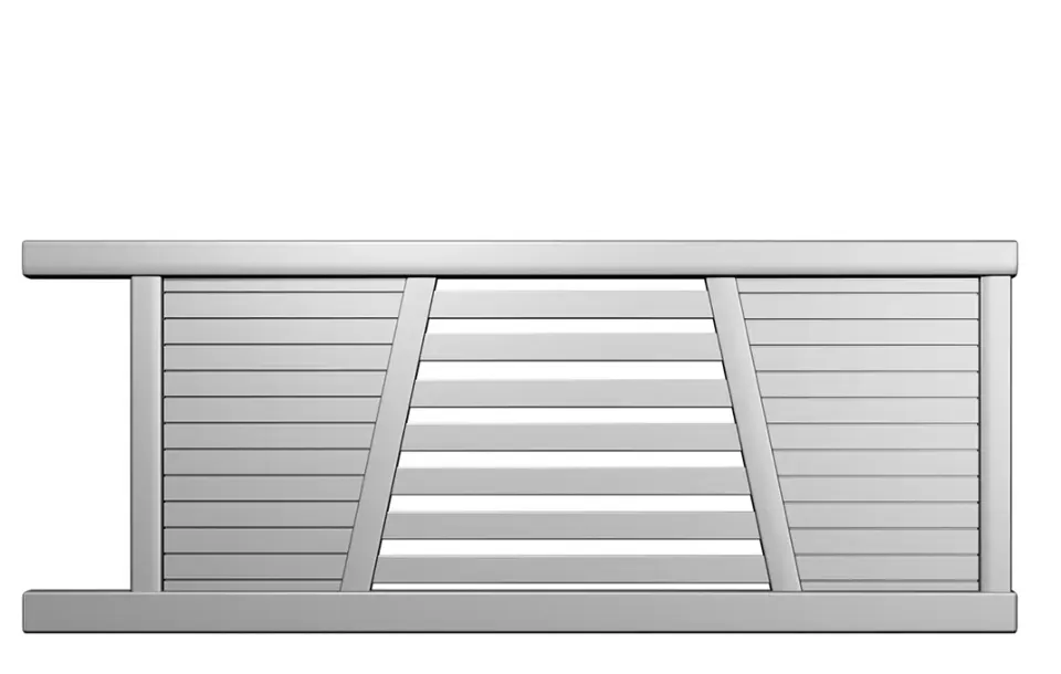 Préfalu Altaï portail coulissant aluminium jardin