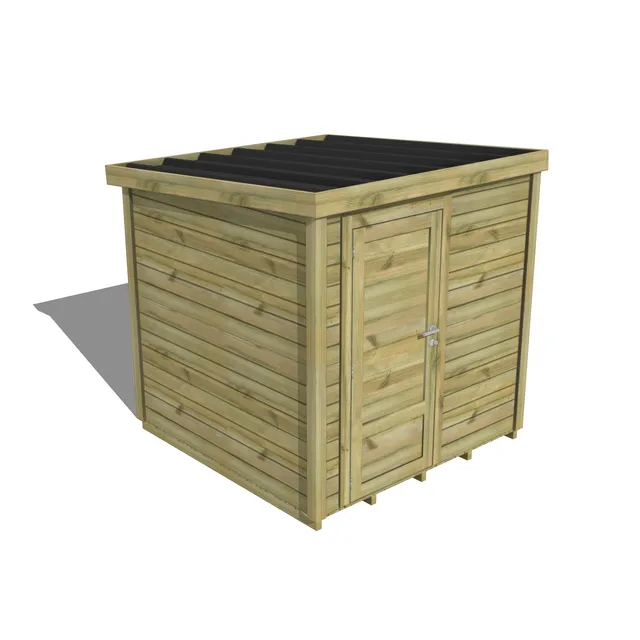 Abri Français Gamme Essentiel abri de jardin porte pleine 4,1 m² plancher