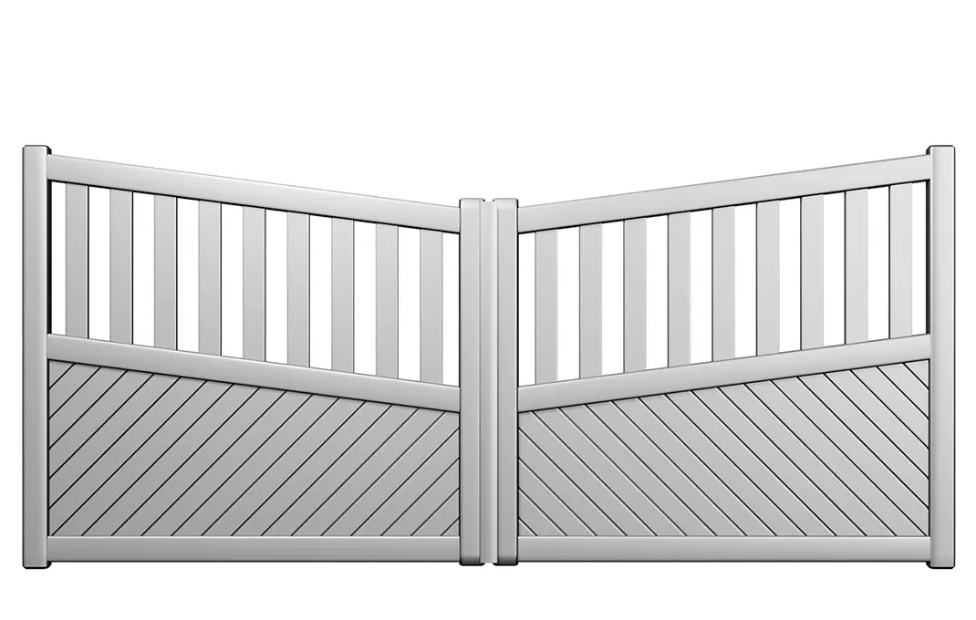 Préfalu TEIDE portail battant aluminium jardin