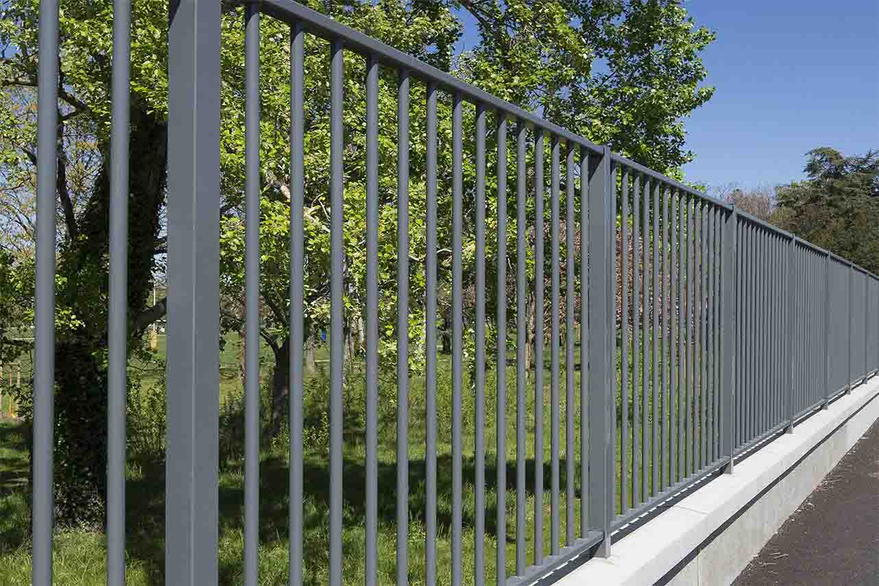 METAL GARDEN Barreaudages Acier rond clôture 1000 mm barreaux Ø25