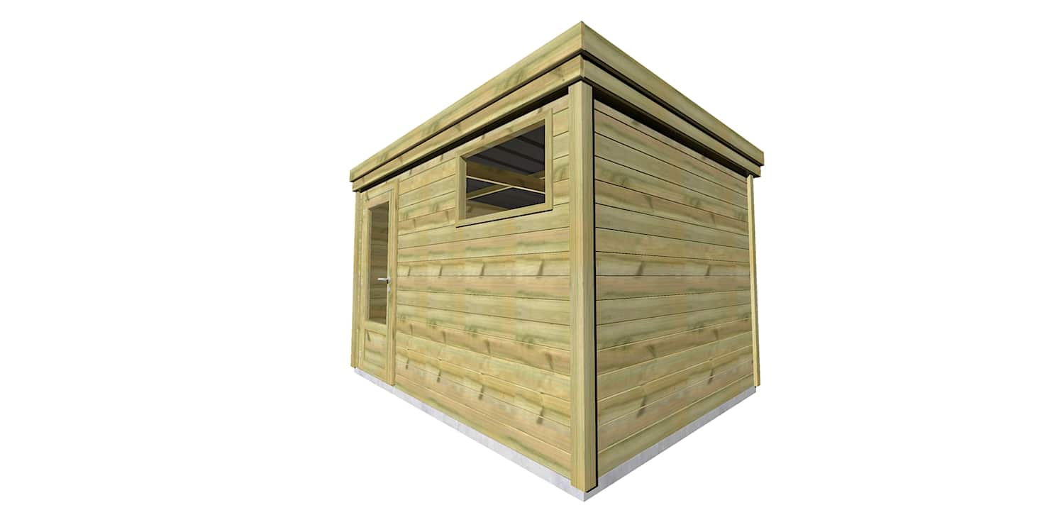 Abri Français Origine 8,3 m² porte vitrée abri jardin fenêtre