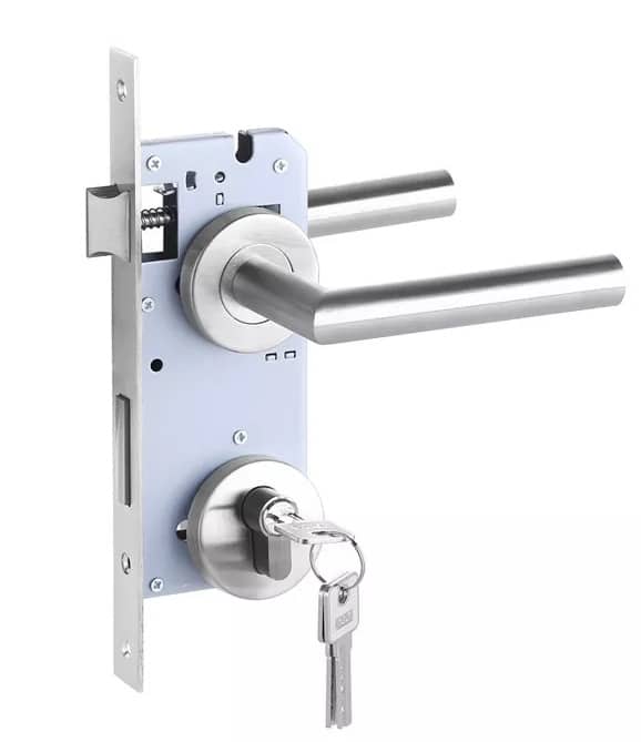 Abri Français Kit Serrure avec poignée inox porte abri