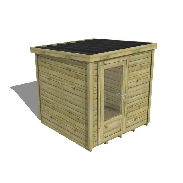 Abri Français Essentiel 2,02x2,02 m abri jardin 4,1 m2 plancher