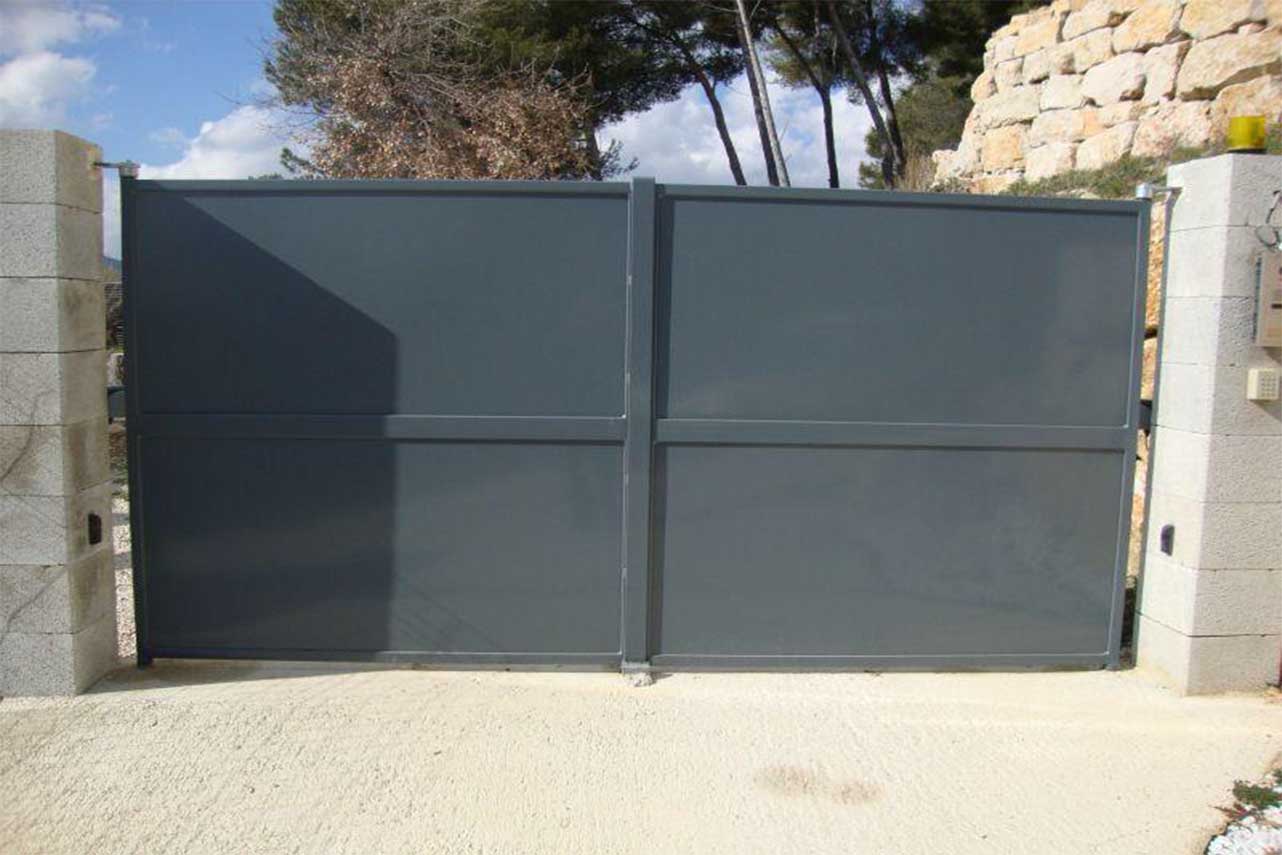 Metal Garden Portail battant acier tôlé occultant pro