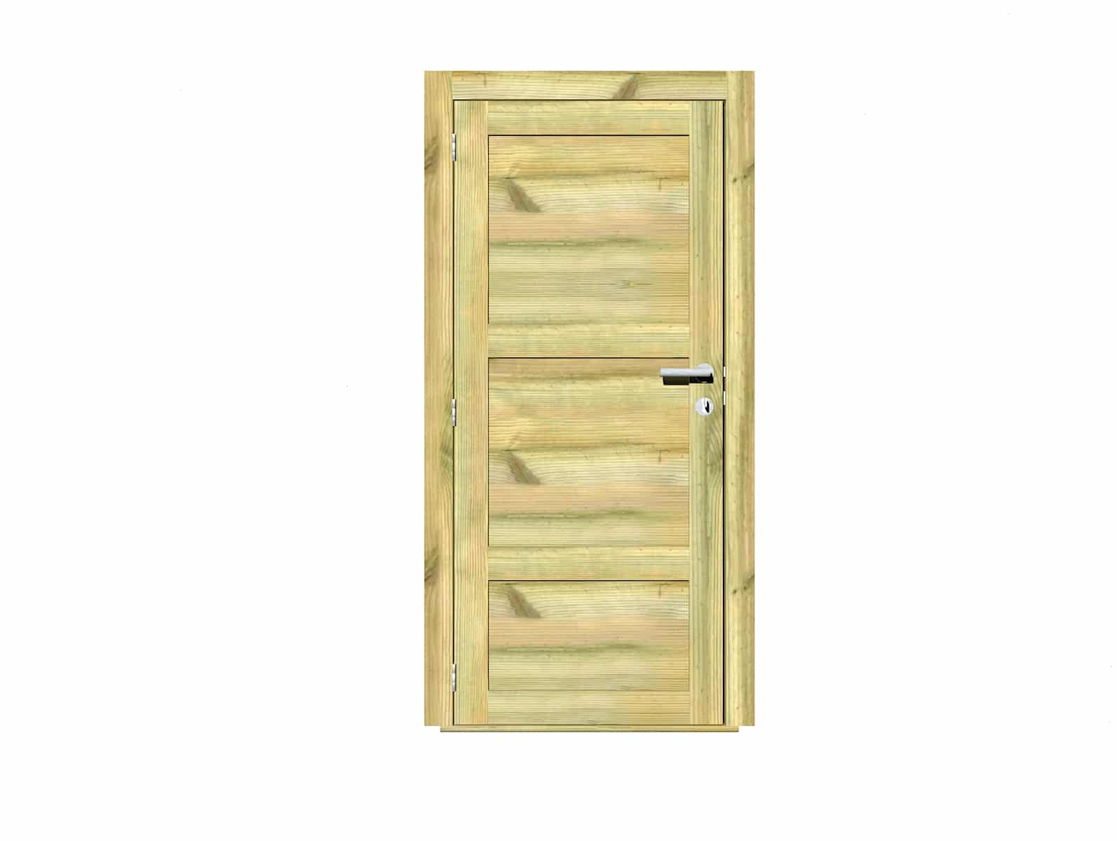 Abri Français Menuiseries Porte Pleine Bois 45 mm 79x186 cm