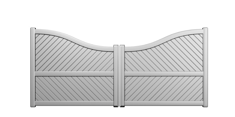 Préfalu Tasman portail battant alu jardin
