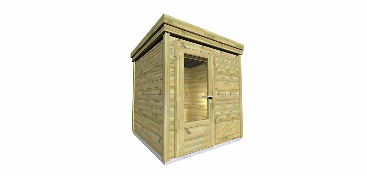 Abri Français Gamme Origine abri piscine jardin porte simple 5,4m2