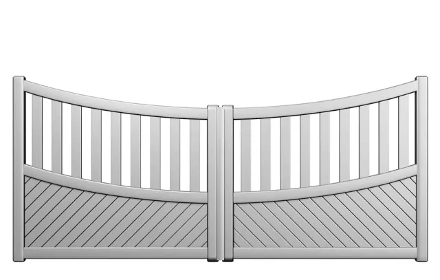 Préfalu MORPE portail battant aluminium jardin