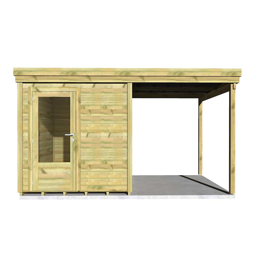 Abri Français Gamme Origine abri vélo bois 5 m² porte 79 cm
