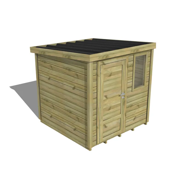 Abri Français Essentiel abri de jardin 5,15 m² porte pleine plancher
