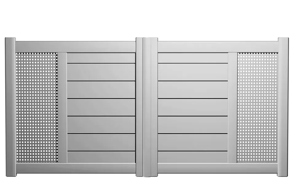 Préfalu Perche portail battant aluminium jardin