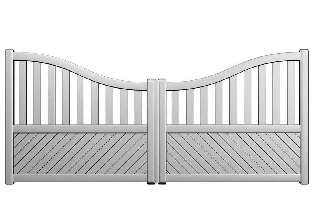 Préfalu Robyon portail battant aluminium jardin