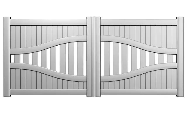 Préfalu Rif portail jardin battant aluminium