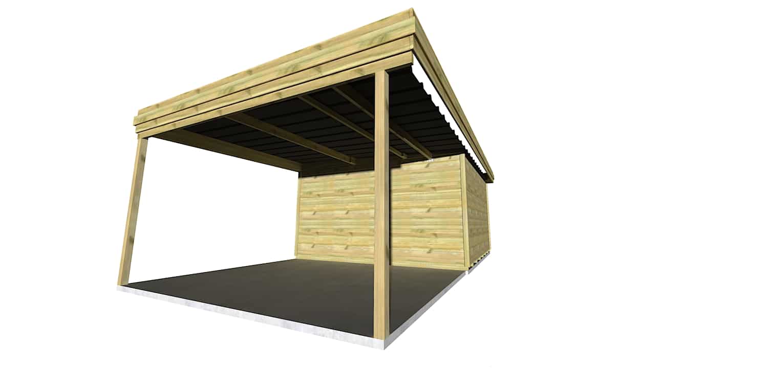 Abri Français Origine 7,96x4,61m pool-house 36,7m²