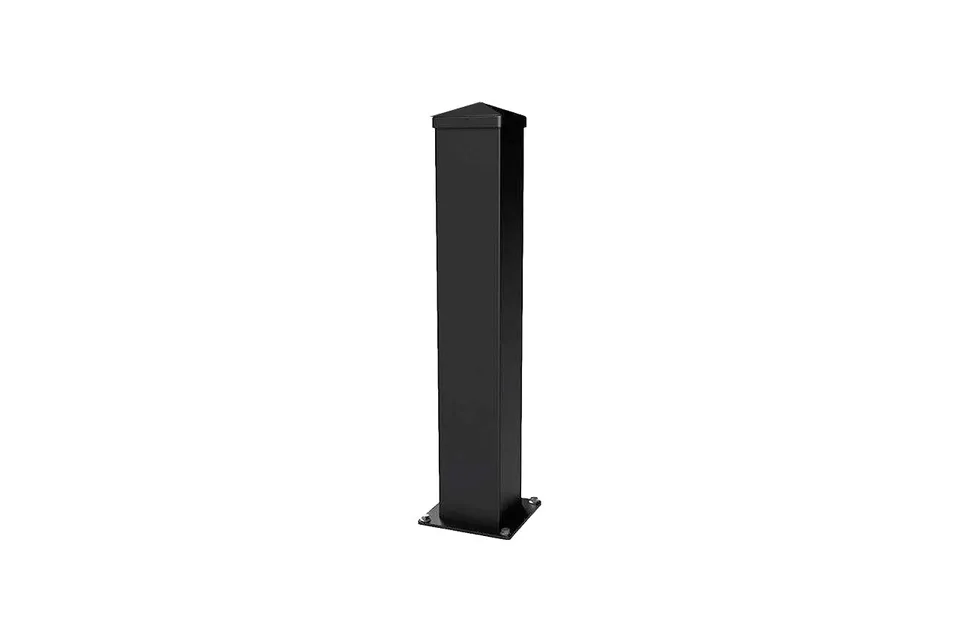 METAL GARDEN Poteau portail alu sur platine 150x1200