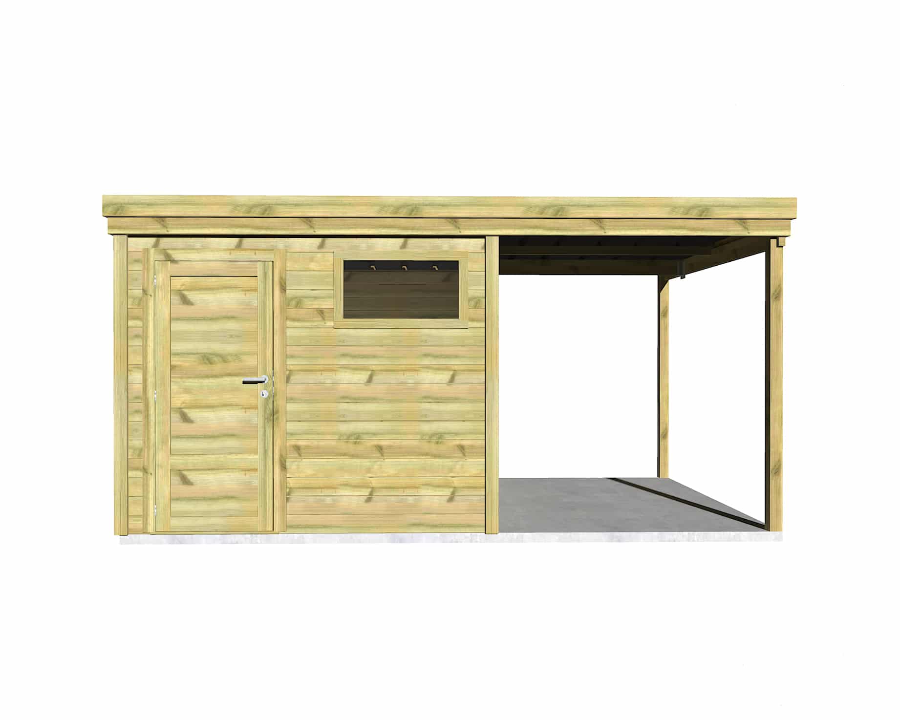 Abri Français Gamme Origine Rangement 13,9m2 abri jardin bois