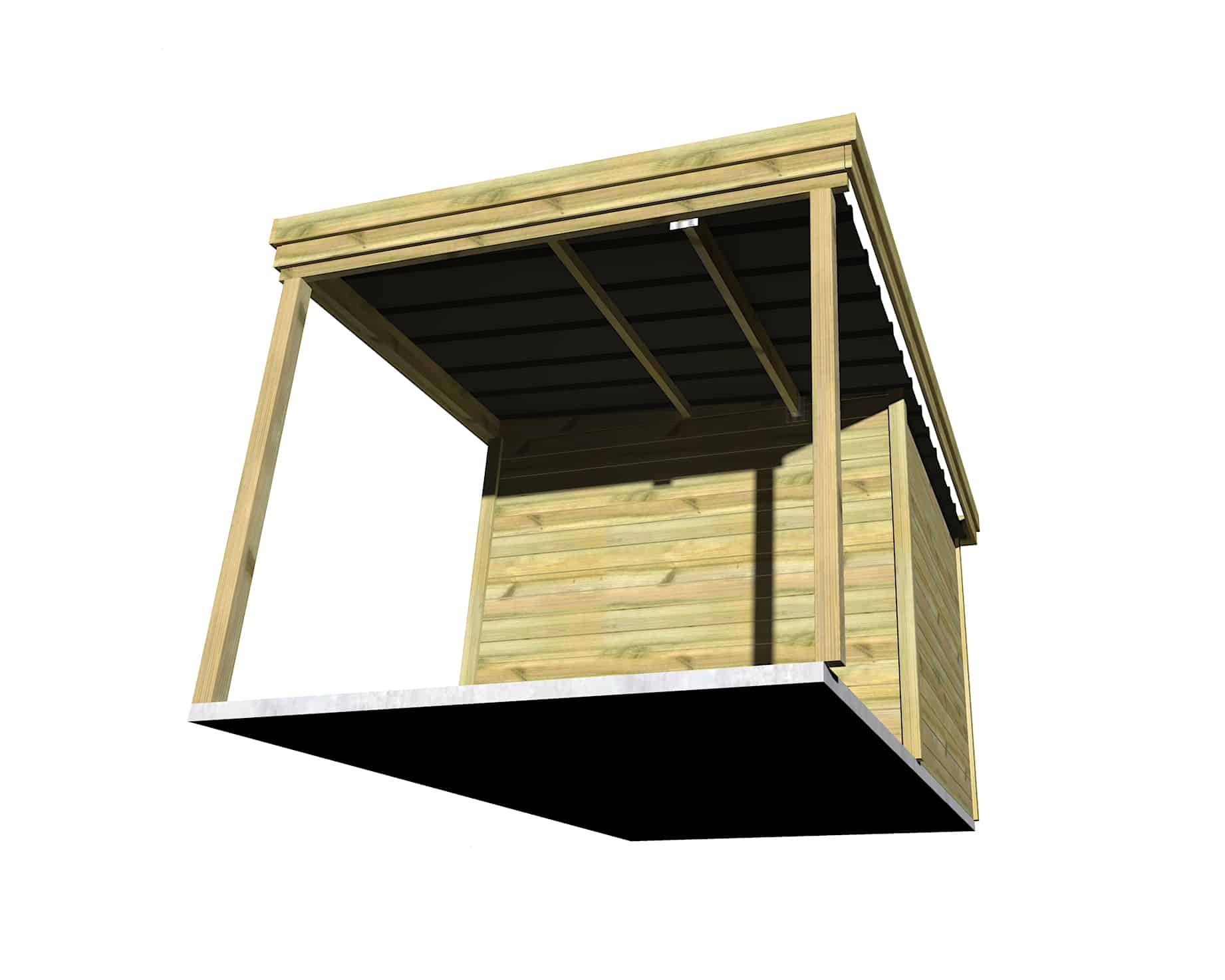 Abri Français Gamme Origine Rangement 13,9m2 abri jardin bois