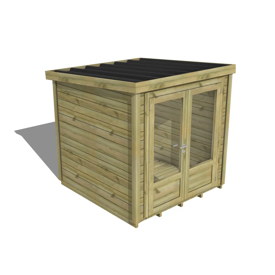 Abri Français Gamme Essentiel Porte Double abri de jardin plancher
