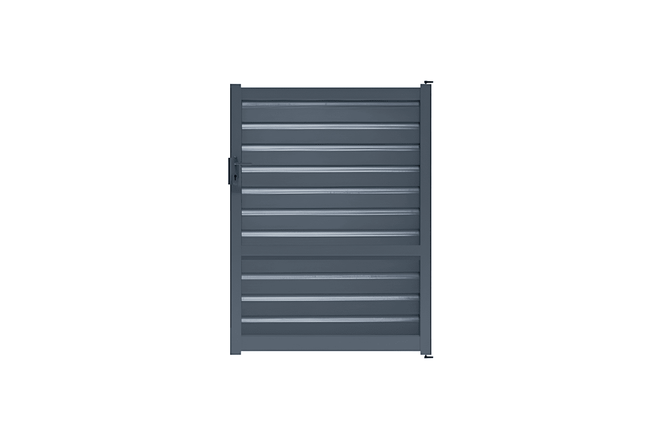 METAL GARDEN Portillons Aluminium portillon persienne 1000x1500 mm alu