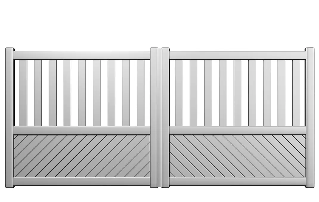 Préfalu VISO portail battant aluminium motorisable