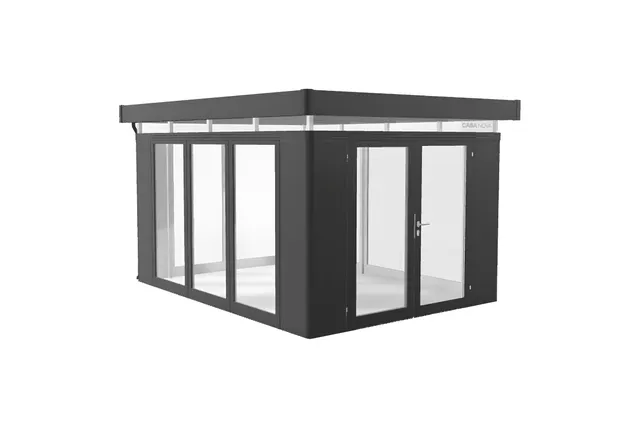 METAL GARDEN Véranda abri véranda verre acier 330 cm vitrée