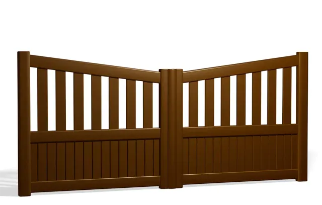 Préfalu Parrot portail battant alu jardin
