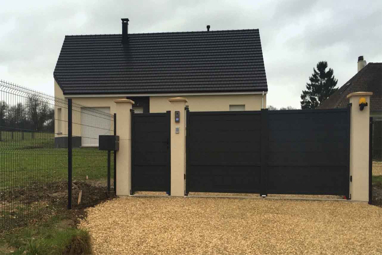 METAL GARDEN Portillons Aluminium portillon traversant 1000x1700