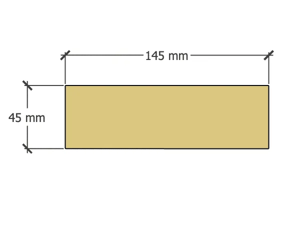 Abri Français Bois Chevron Pin Sylvestre Autoclave 45x145 mm
