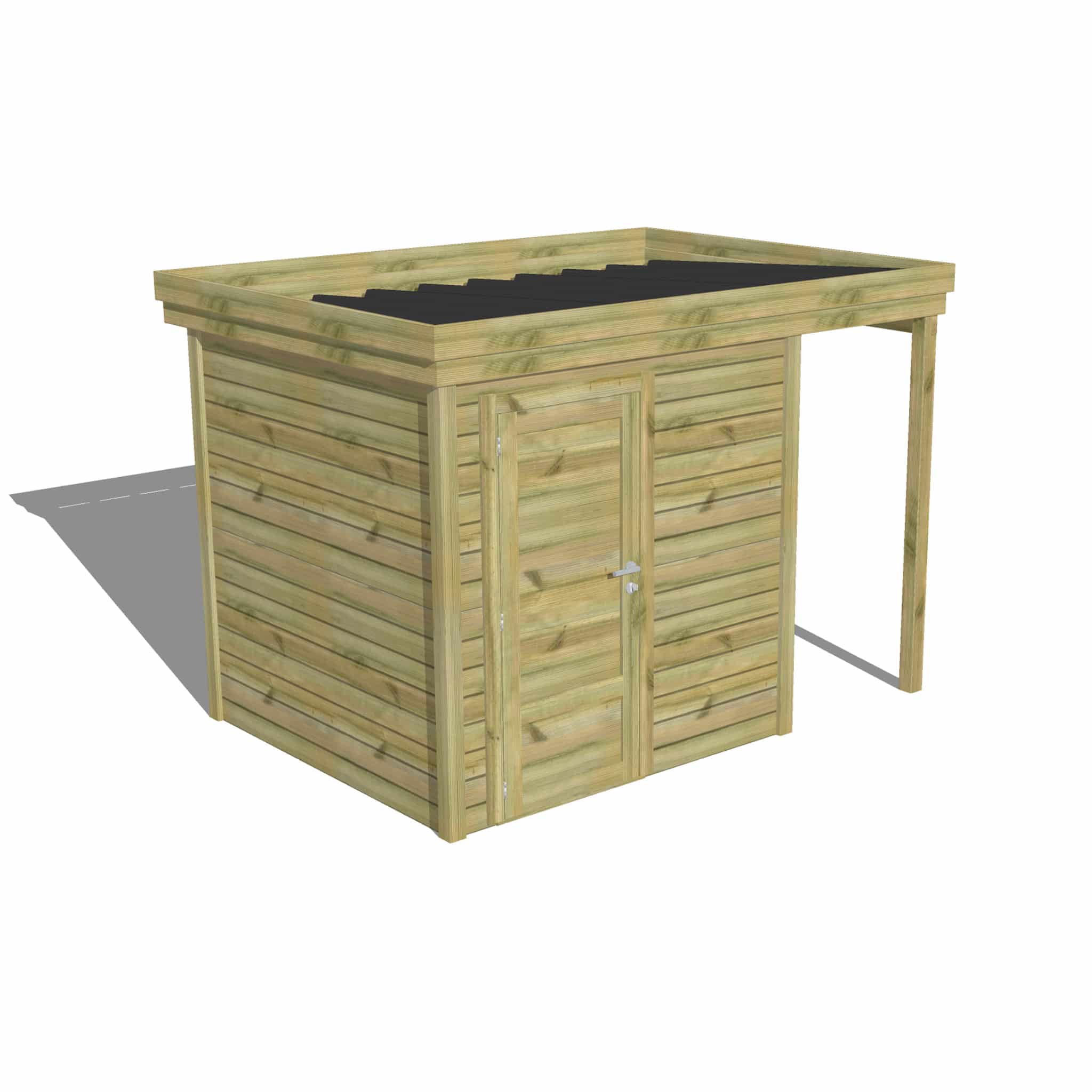 Abri Français Gamme Origine Atelier abri de jardin porte pleine extension