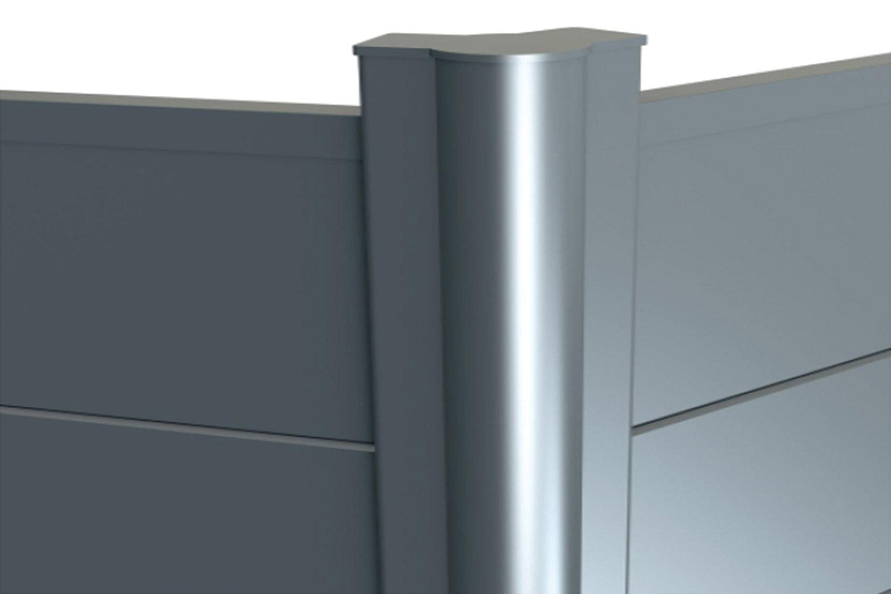 METAL GARDEN Brise-Vues Poteau Angle 80x80 1030 mm