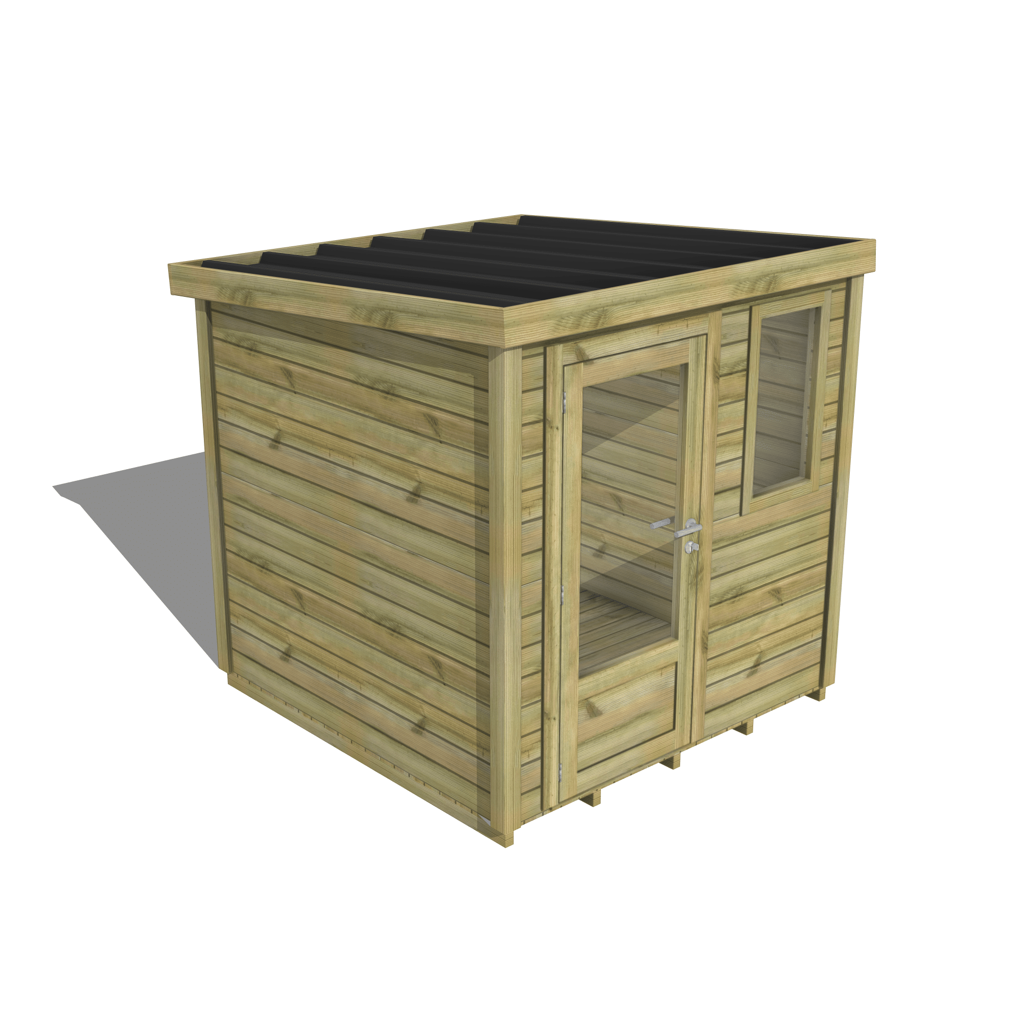 Abri Français Essentiel Abri Jardin 4,1 m² Porte Vitrée Plancher