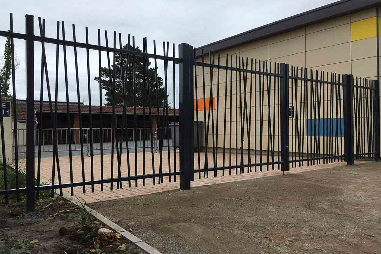 METAL GARDEN Portails Battants Acier canisse portail 2000 mm barreaux