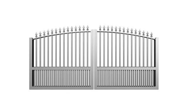 Préfalu Troubadour portail battant aluminium jardin extérieur