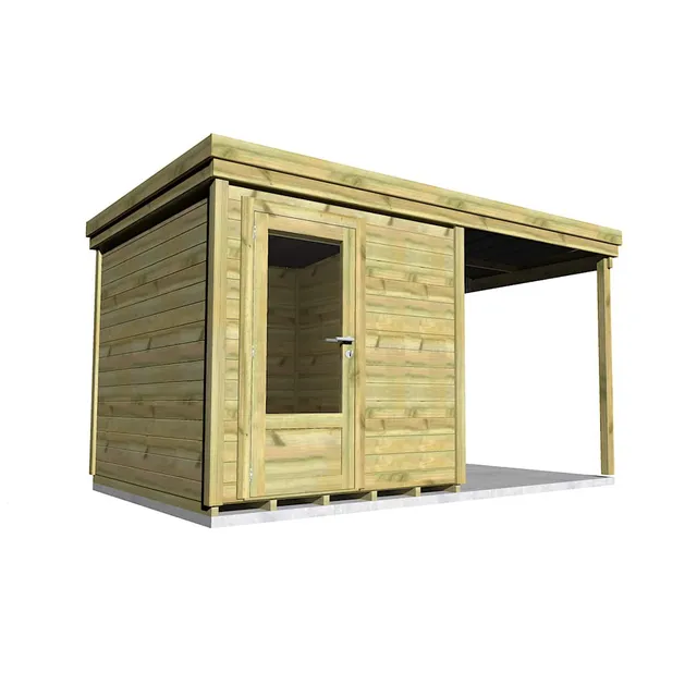 Abri Français Gamme Origine abri vélo bois 5 m² porte 79 cm