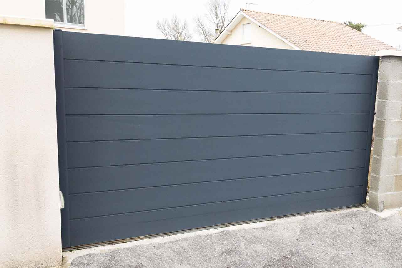 METAL GARDEN Portails Coulissants Alu Portail 3000 mm sans traverse