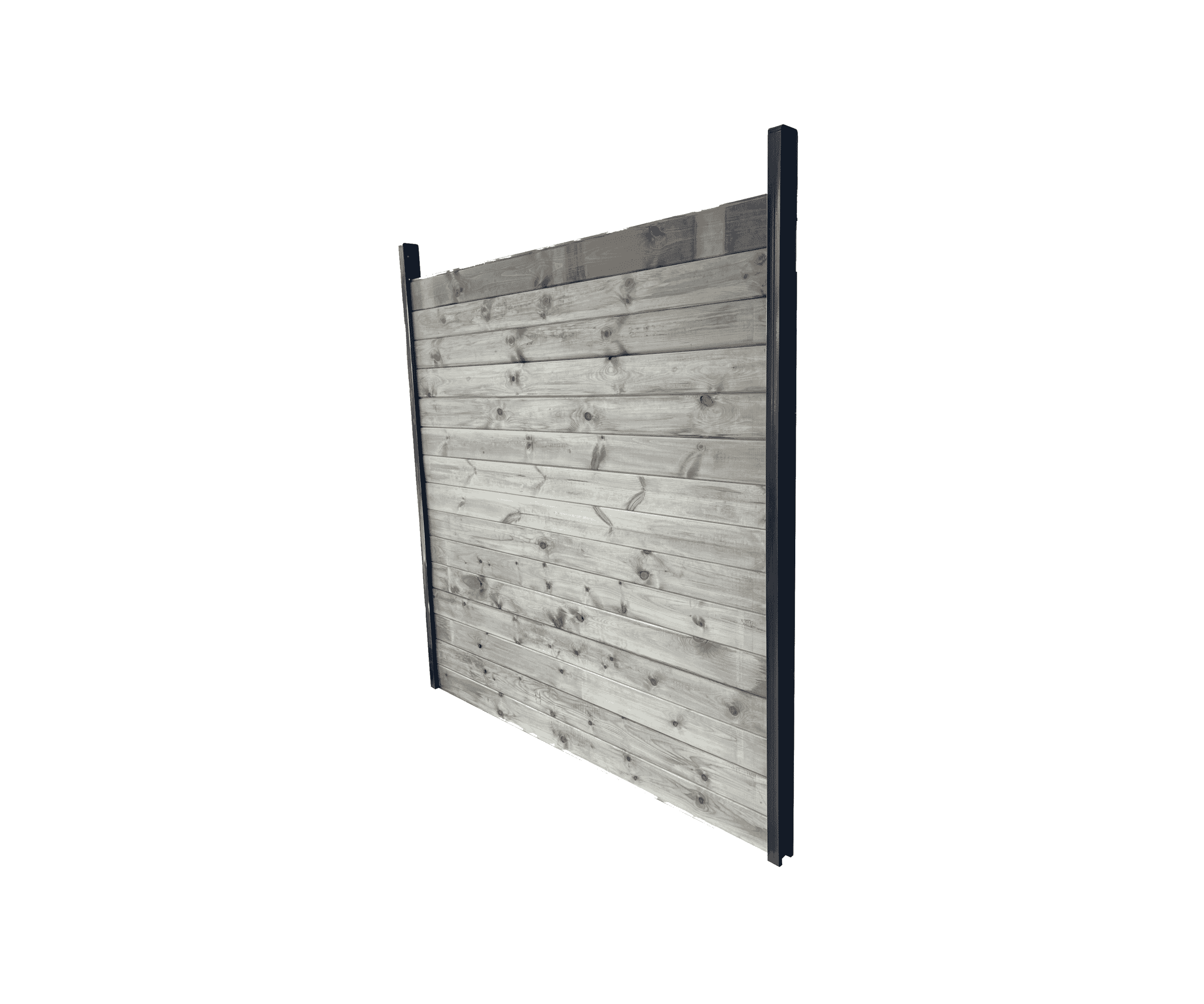 Abri Français Clôture Bois kit 2m brise-vue 1,82m