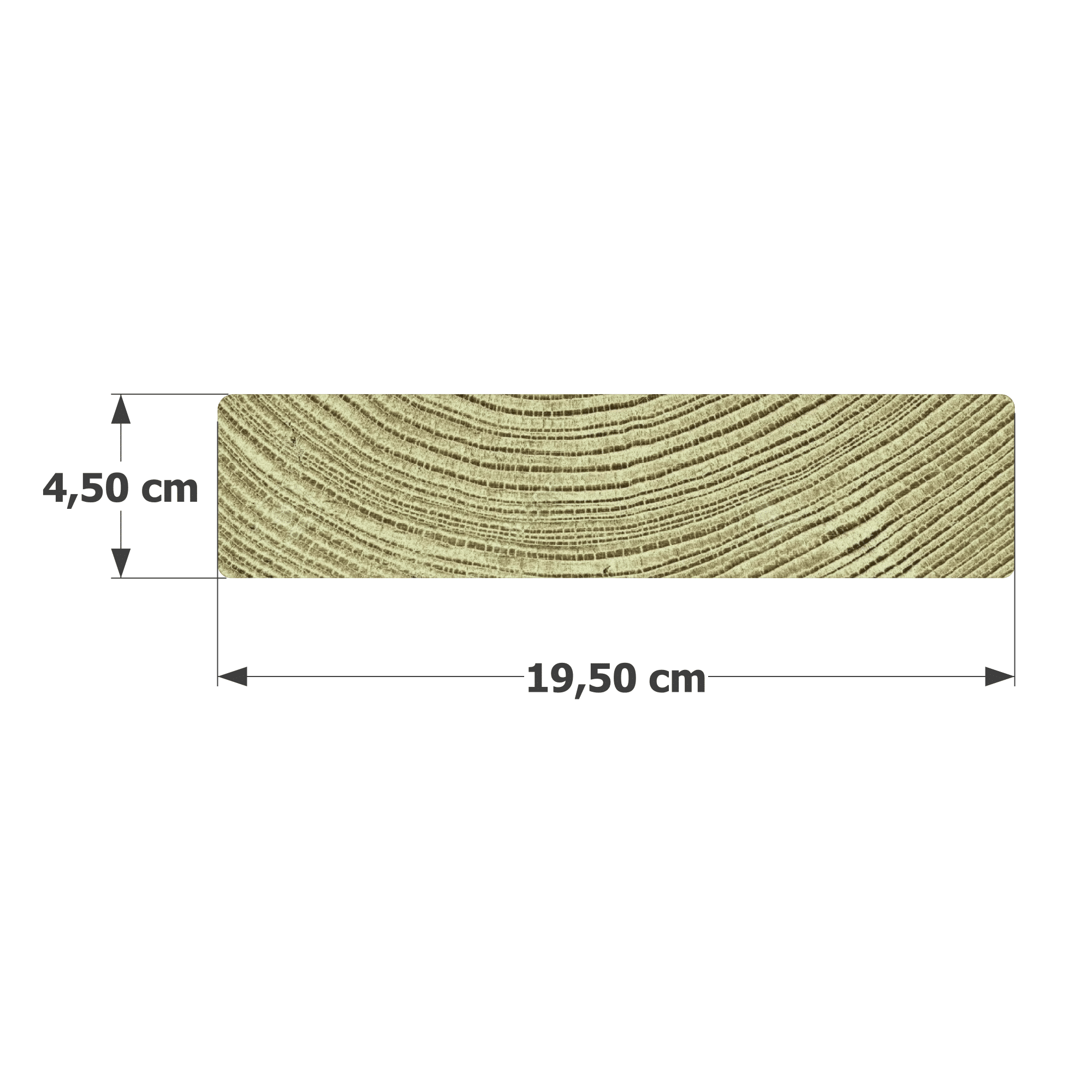 Abri Français Bois au détail madrier chevron 45x195 mm classe 4