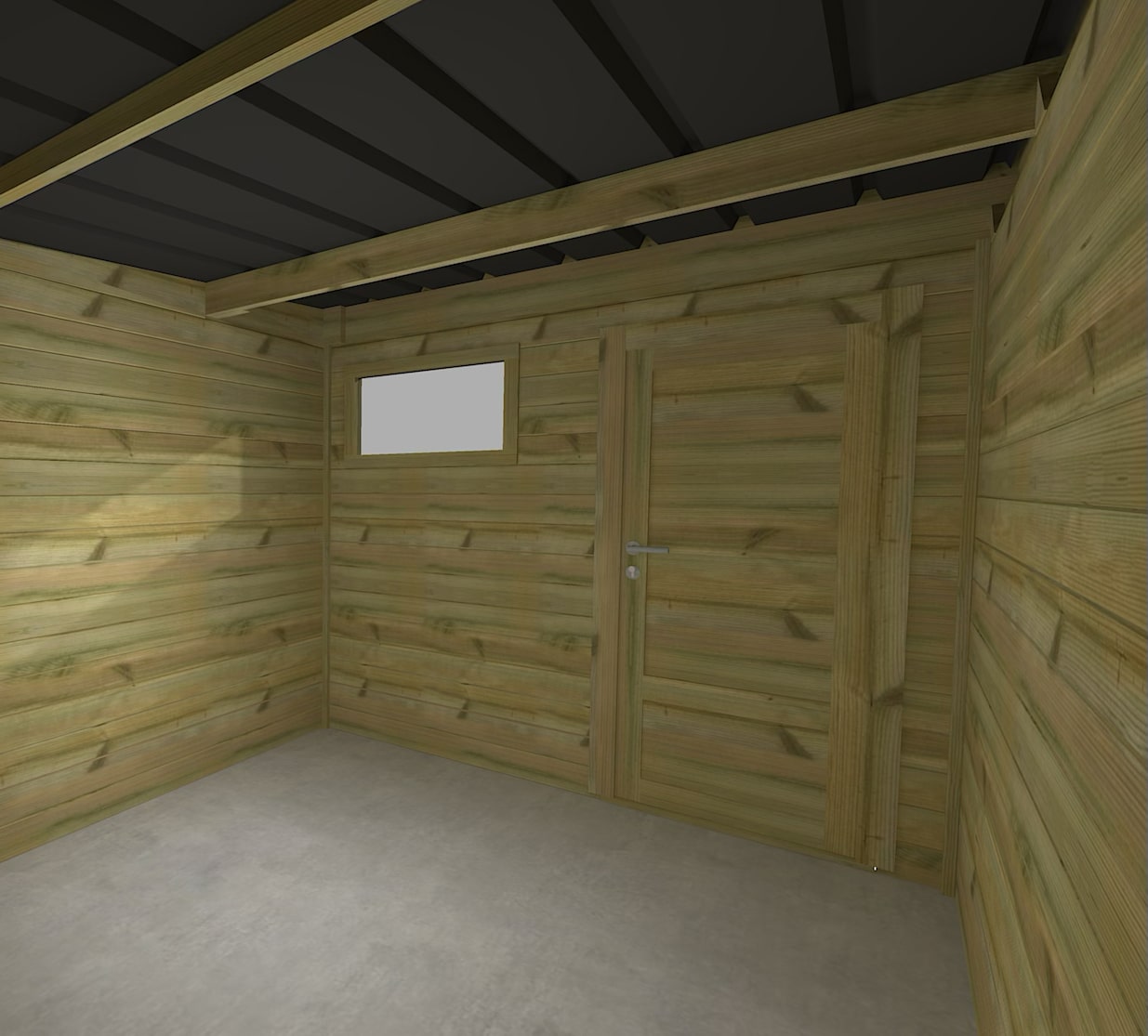 Abri Français Gamme Origine 2,5x3,3 m abri de stockage 17,7 m²