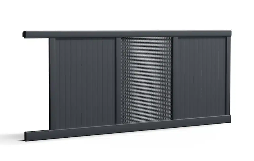 Préfalu Secchi portail coulissant aluminium pour jardin
