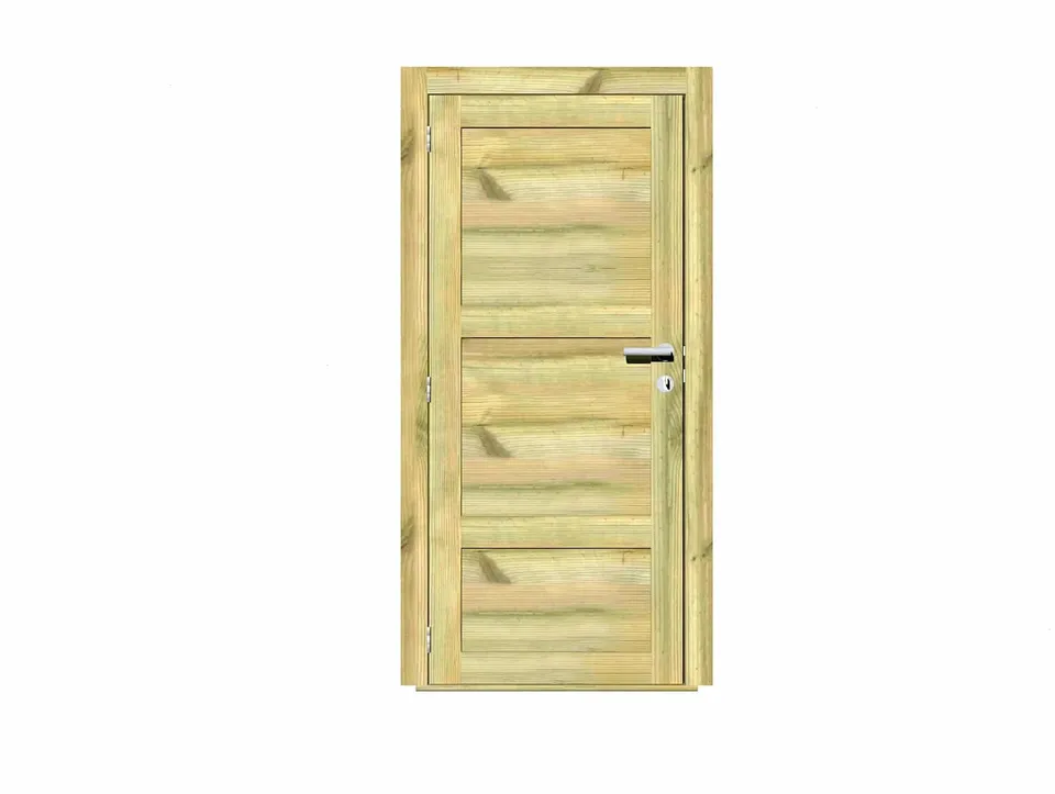 Abri Français Menuiseries Porte Pleine Bois 45 mm 79x186 cm
