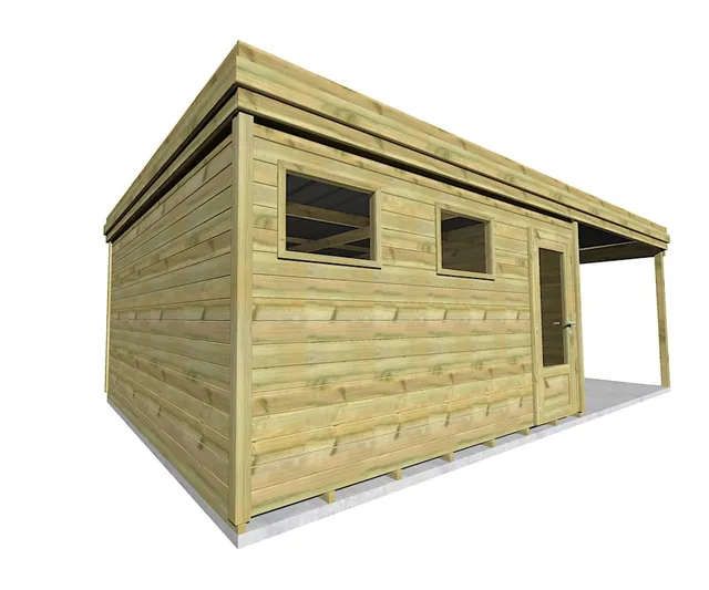 Abri Français Origine 7,96x4,61m pool-house 36,7m²