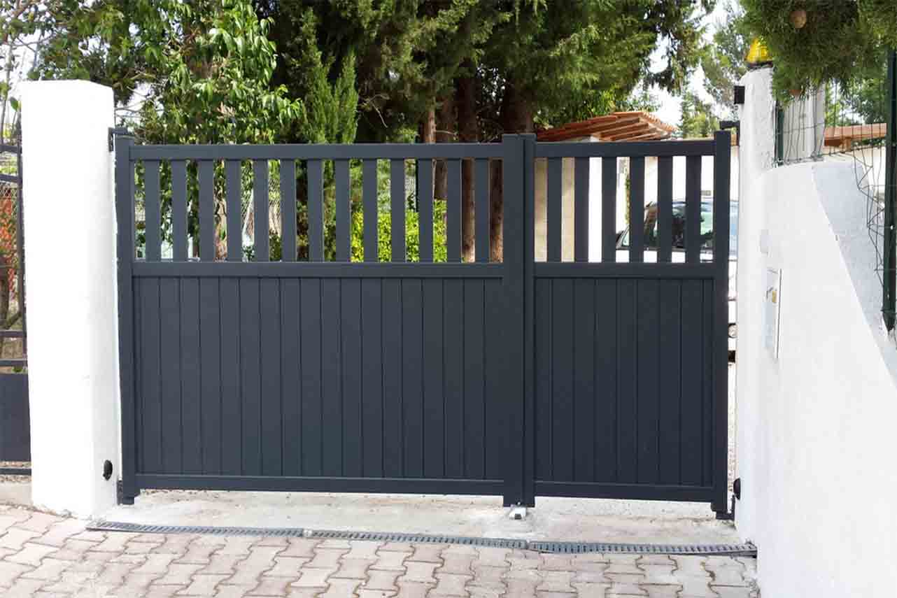 METAL GARDEN Portillons Aluminium portillon semi-plein 1000x1700