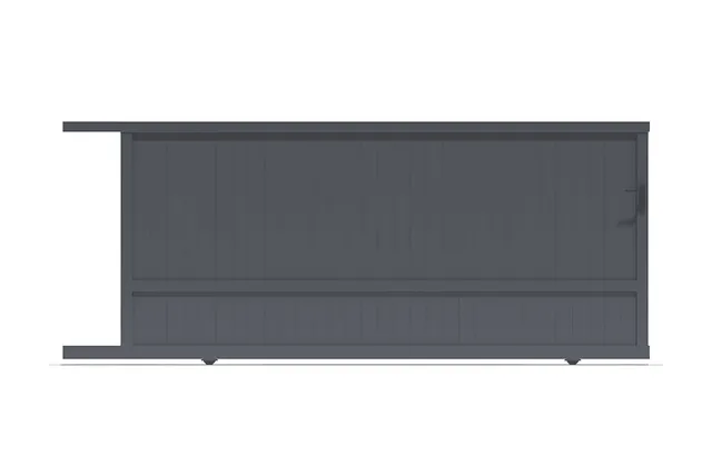 METAL GARDEN Coulissants Aluminium portail coulissant 3500x1600