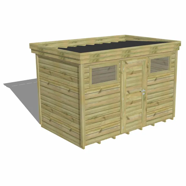 Abri Français Gamme Origine abri de jardin 6,8 m² porte simple