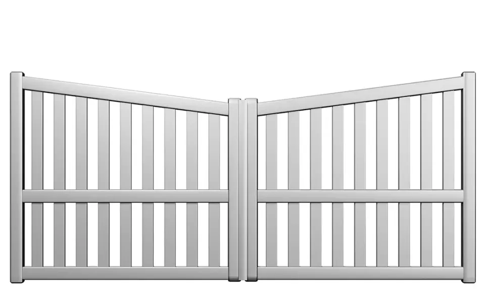 Préfalu RILA portail battant aluminium jardin