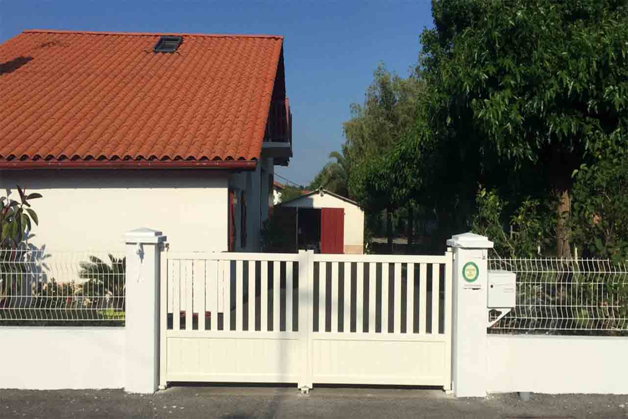 METAL GARDEN Standard Semi Barreaudé portail battant 3000x1250