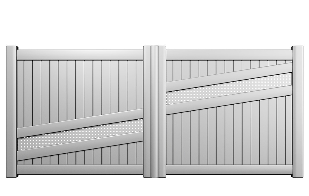 Préfalu Freland portail battant alu jardin