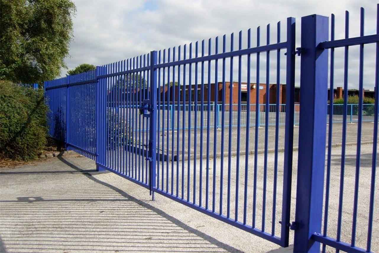 METAL GARDEN portail battant biseauté acier 4000x1750 mm pro