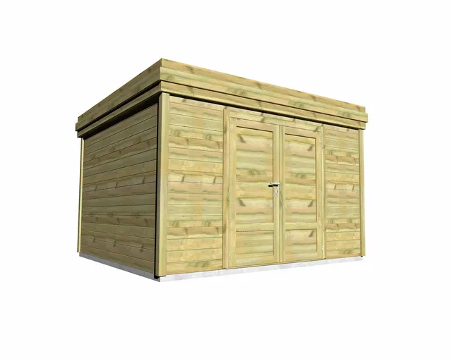 Abri Français Origine 13,2 m² abri de jardin porte pleine